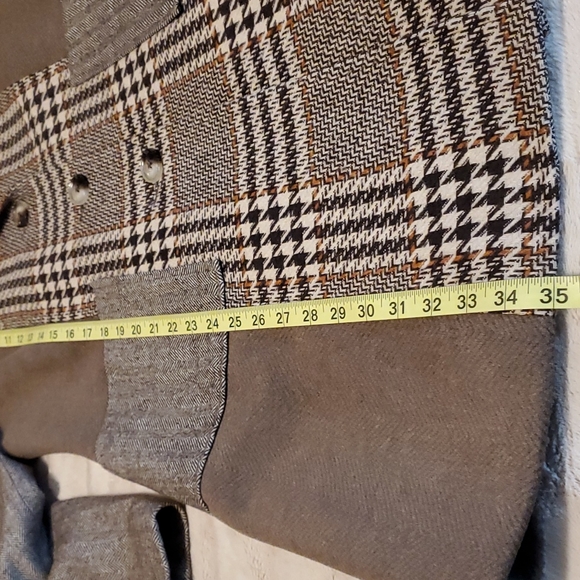 Paparazzi by Biz Mixed Print Panel Car Coat - Picture 7 of 11